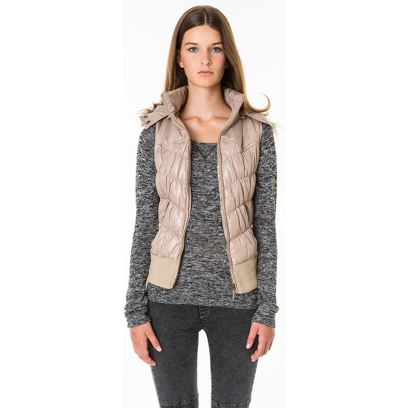 Tally Weijl Beige Quilted Gilet