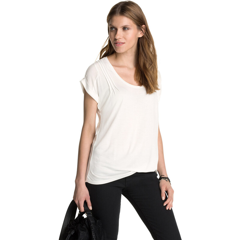 Esprit jersey T-shirt with a fabric back