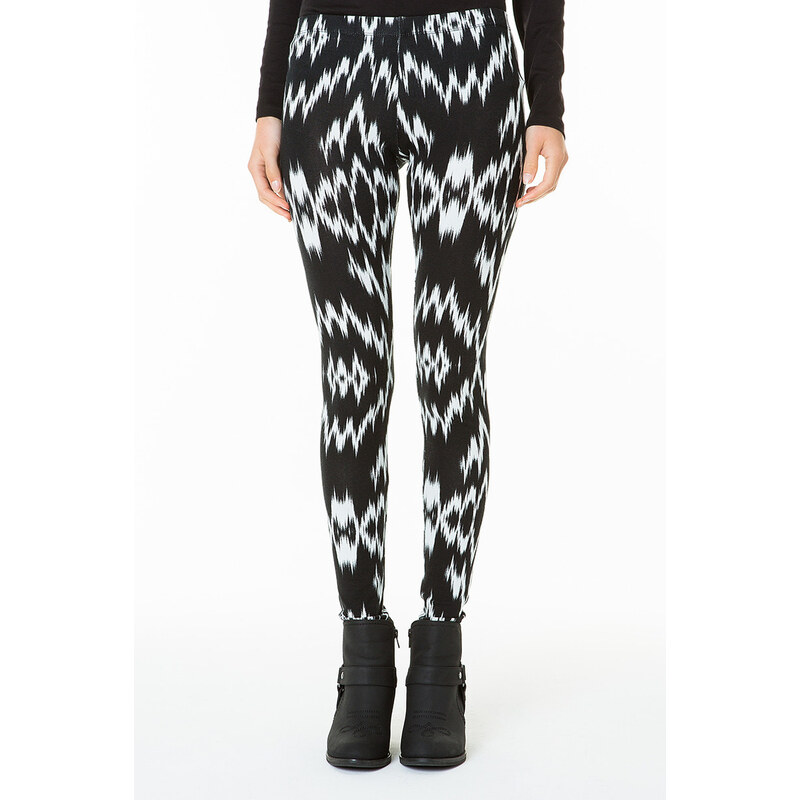 Tally Weijl Monochrome Abstract Printed Leggings