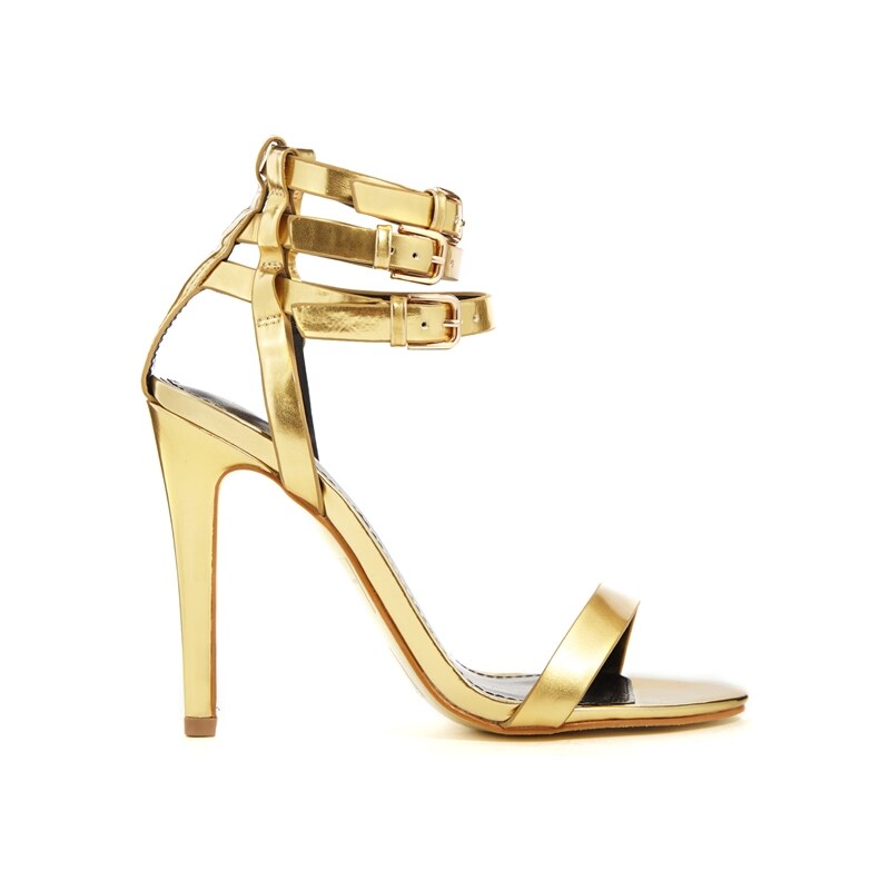Carvela Gabriel Gold Barely There Heeled Sandals - Gold