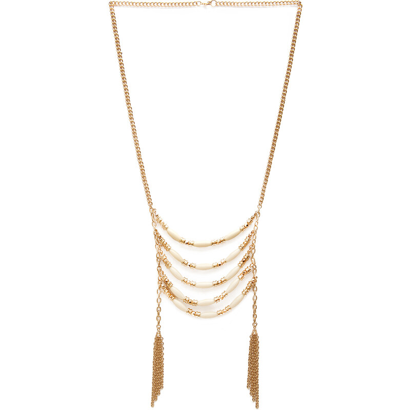 FOREVER21 Beaded Chain Necklace