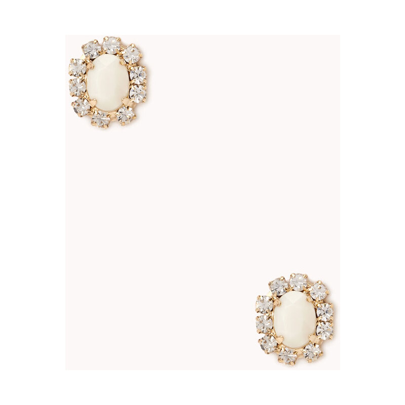 FOREVER21 Glam Faux Stone Studs