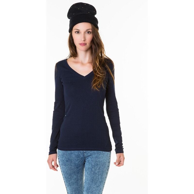 Tally Weijl Navy V Neck Top