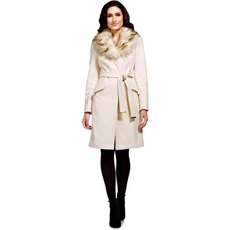 Marks and Spencer Per Una Speziale Wool Rich Belted Coat with Cashmere