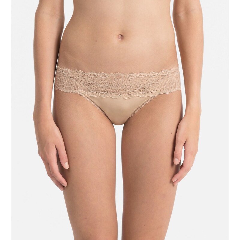 Dámské tanga QF1199E-GXB meruňková - Calvin Klein 75140102