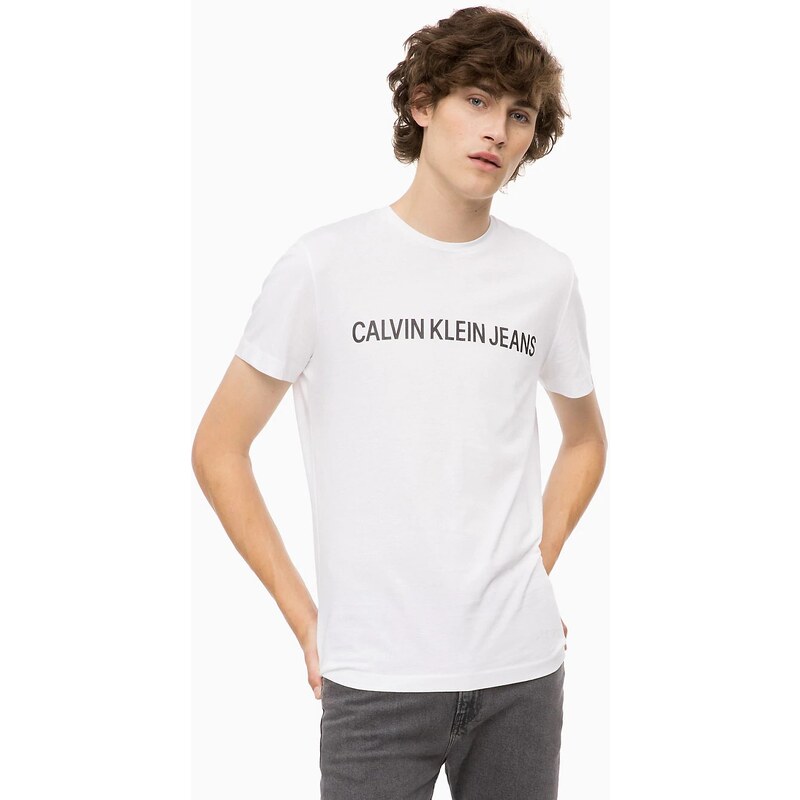 Pánské tričko OU34 bílá - Calvin Klein