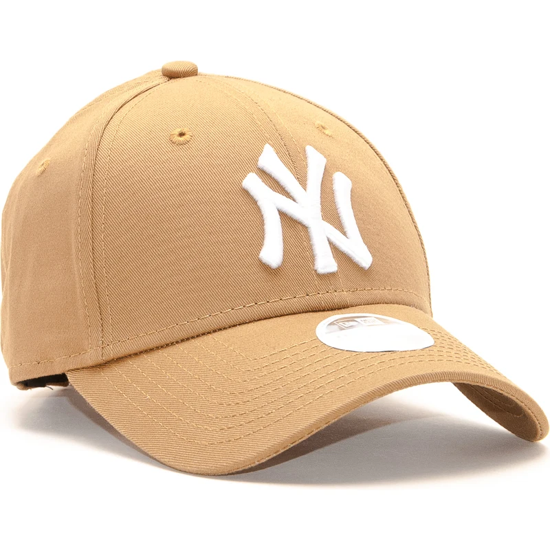 Dámská Kšiltovka New Era 9FORTY New York Yankees League Essential  Wheat/White Strapback - GLAMI.cz