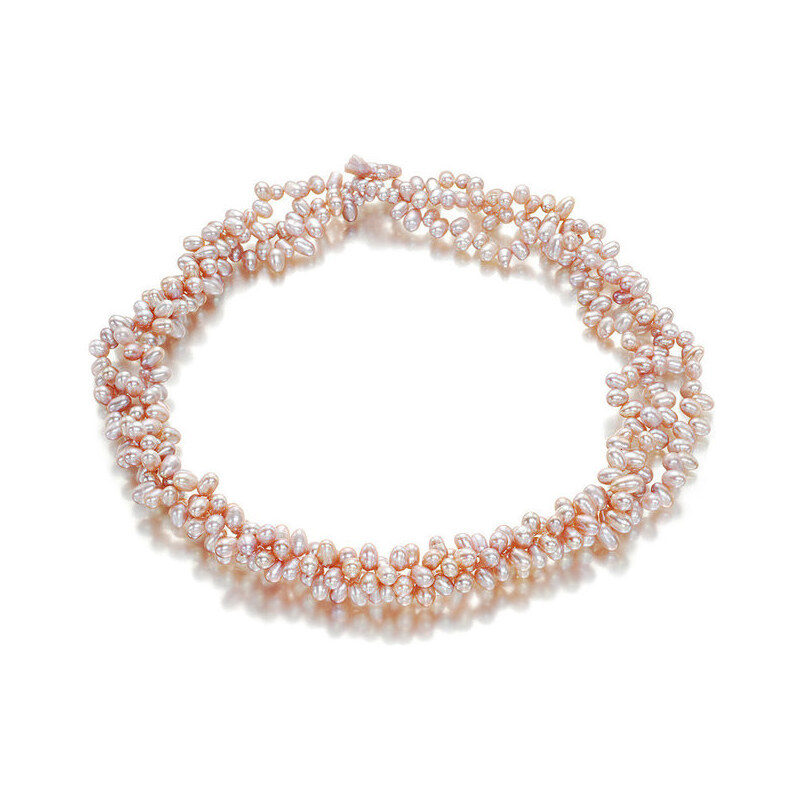 Růžový perlový náhrdelník Orchira