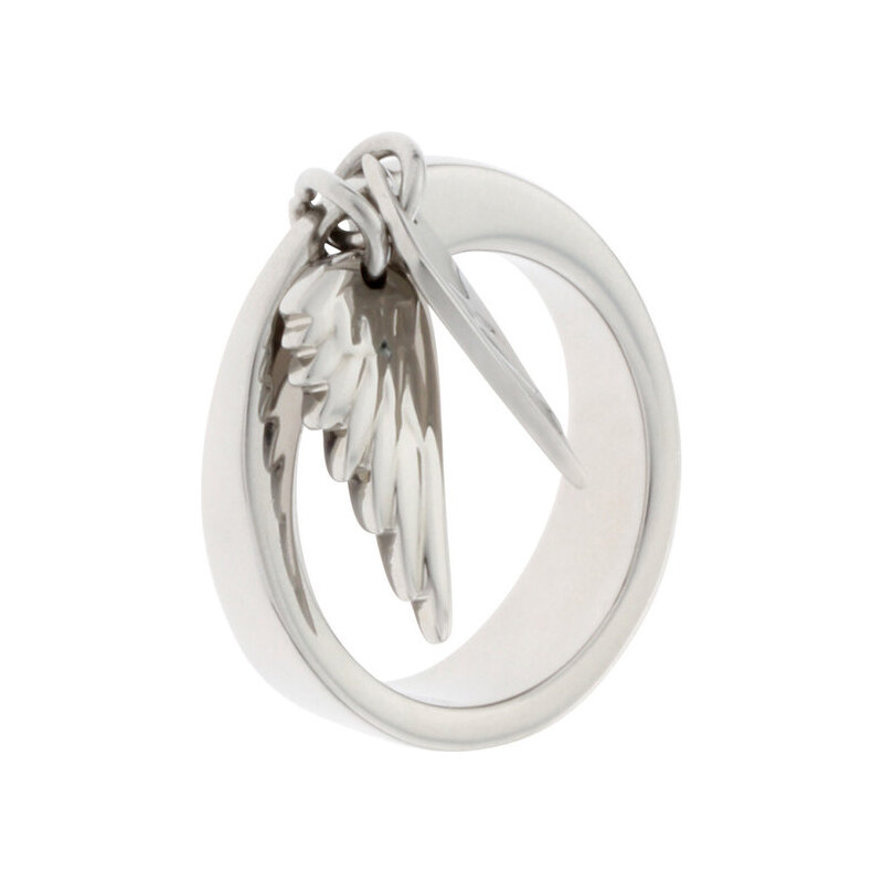 Dámský ocelový prsten s křídly Miss Sixty
