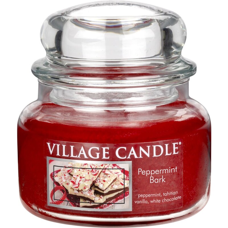 Village Candle Svíčka ve skle Peppermint Bark - malá