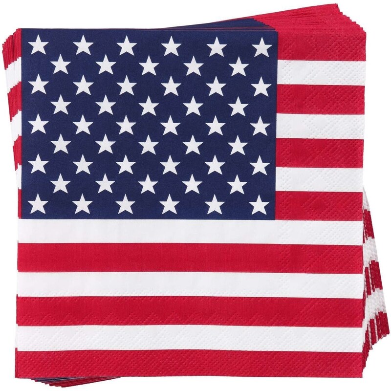 APRÉS Papírové ubrousky americká vlajka