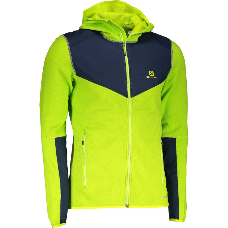 Pánská mikina SALOMON X ALP MID HOODIE M L39737900 ACID LIME - GLAMI.cz