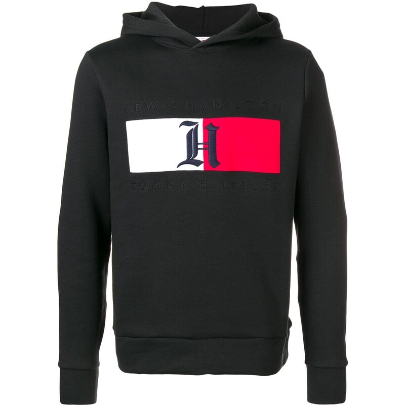 Tommy Hilfiger Tommy Hilfiger x Lewis Hamilton Flag-Logo hoodie - Black -  GLAMI.cz