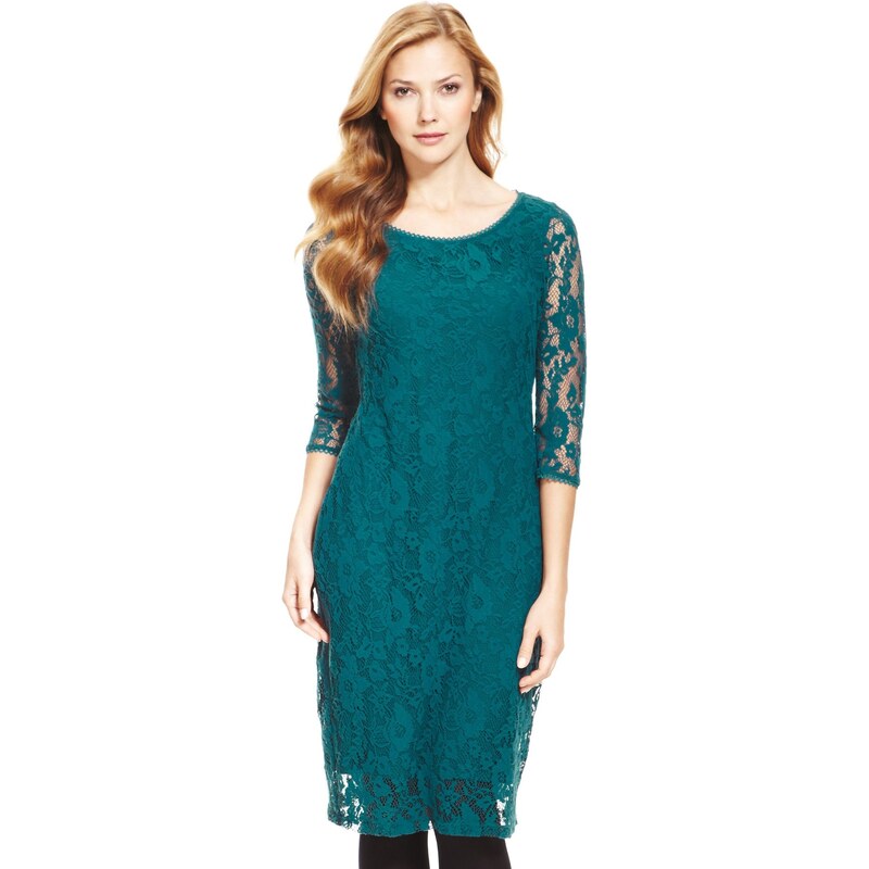 Marks and Spencer M&S Collection Floral Lace Shift Dress