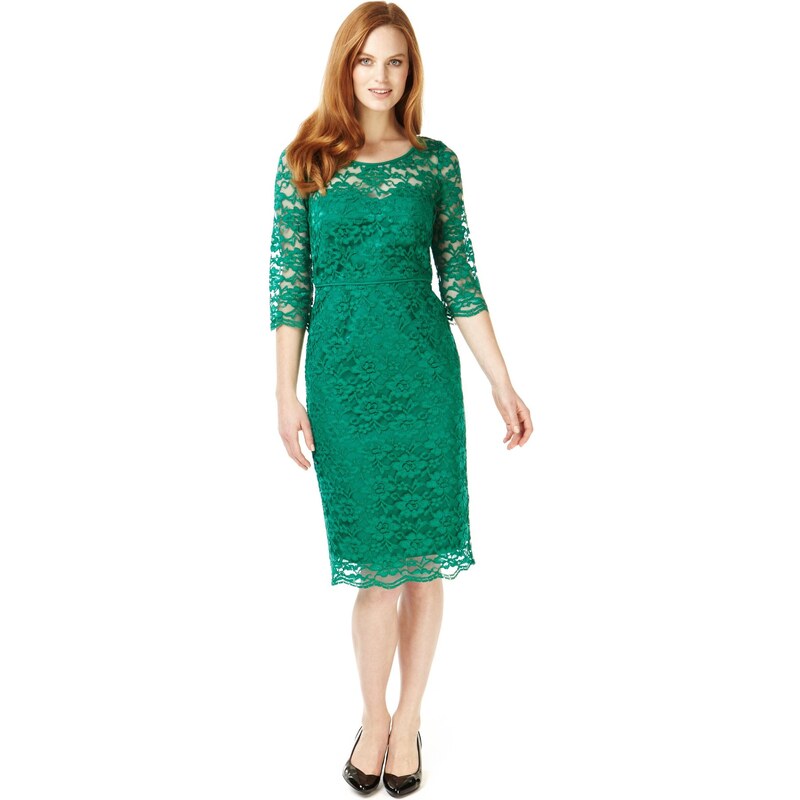 Marks and Spencer M&S Collection Floral Lace Shift Dress