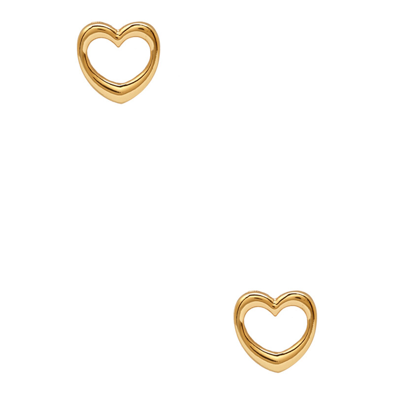 FOREVER21 Cutout Heart Studs