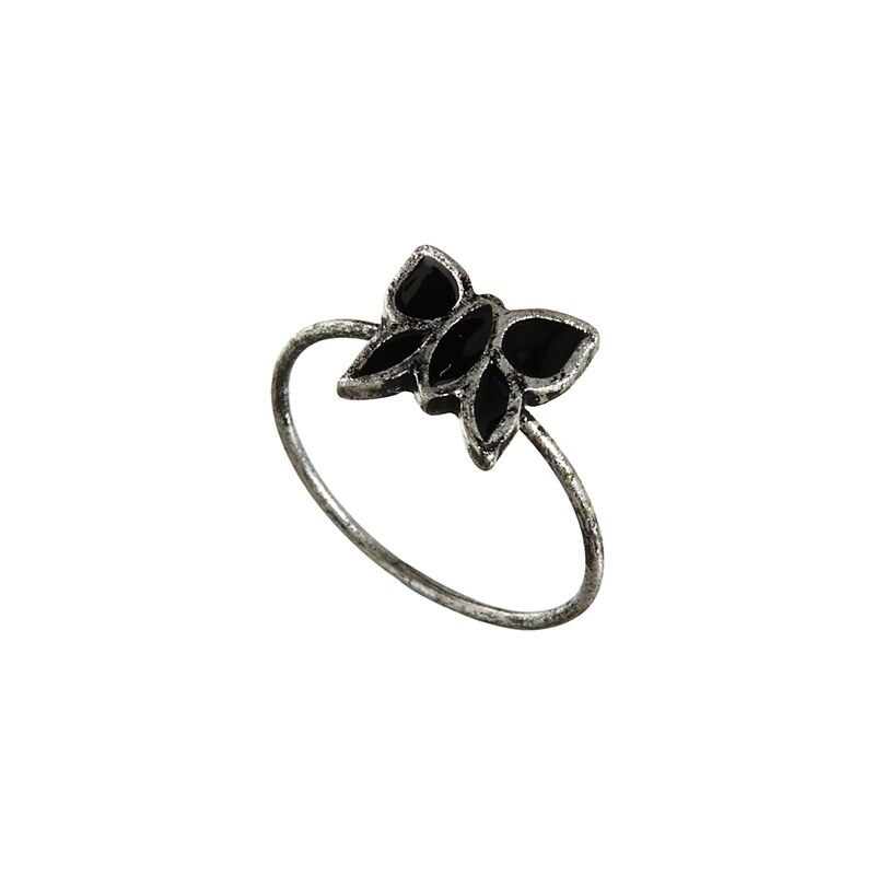 ASOS Grunge Butterfly Ring - Black