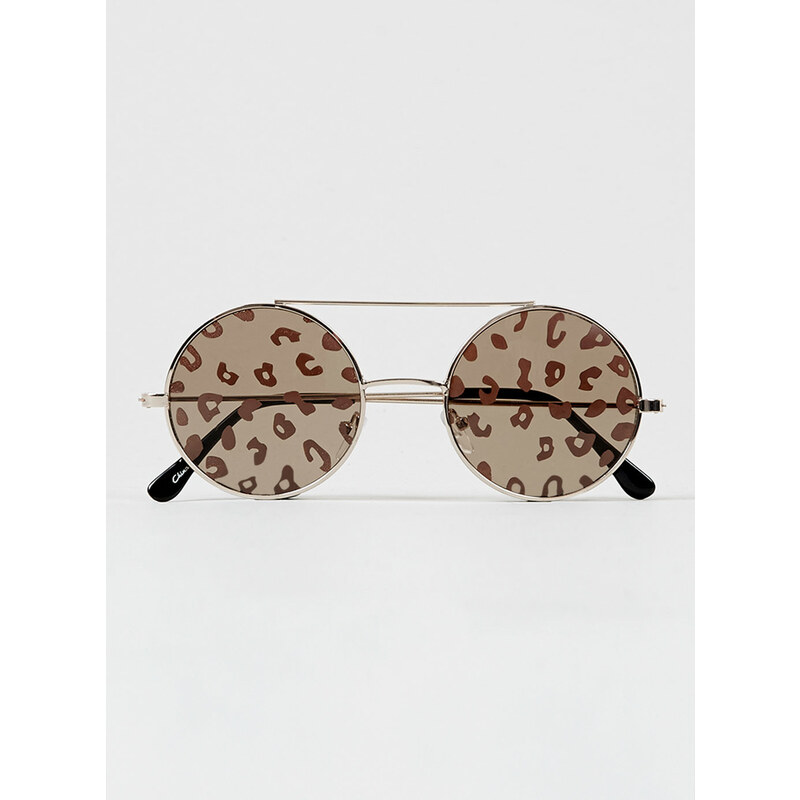 Topman Leopard Printed Lens Sunglasses