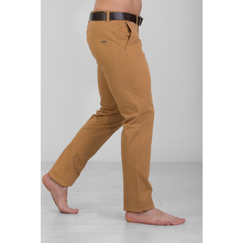 GEAR CHINOS JSM248 strečové slim fit - camel