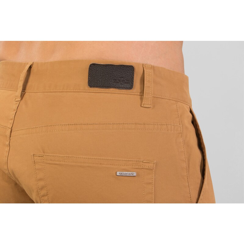 GEAR CHINOS JSM248 strečové slim fit - camel