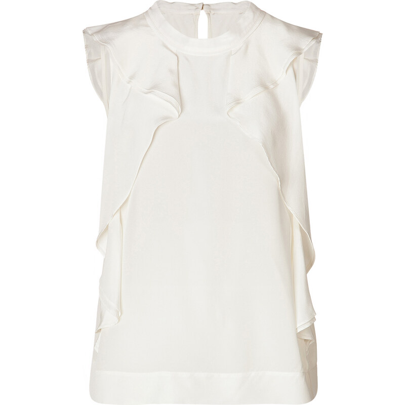 Marc by Marc Jacobs Silk Ruffled Shell