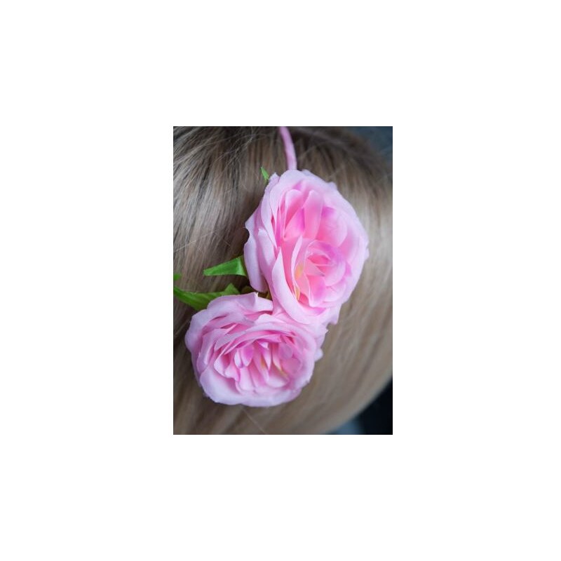 Collectif Květinová čelenka do vlasů Carmen, růžová