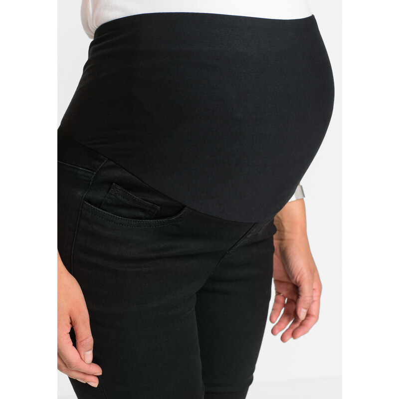 bonprix Těhotenské Super Stretch džíny Černá