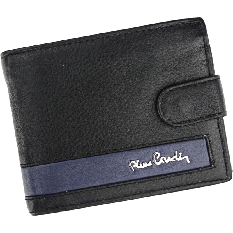 Pánská kožená peněženka Pierre Cardin CB TILAK26 323A RFID černá / modrá