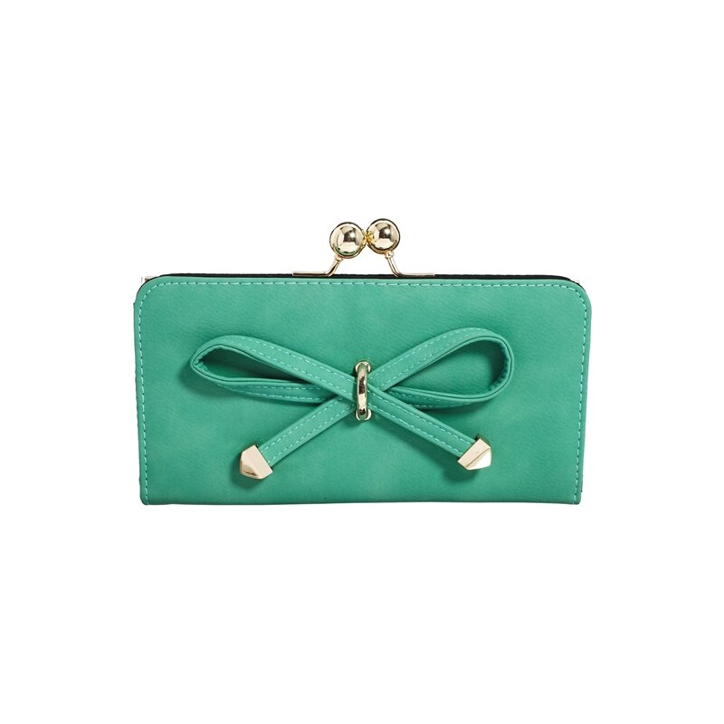 ASOS Bow Front Purse with Ball Frame - Green