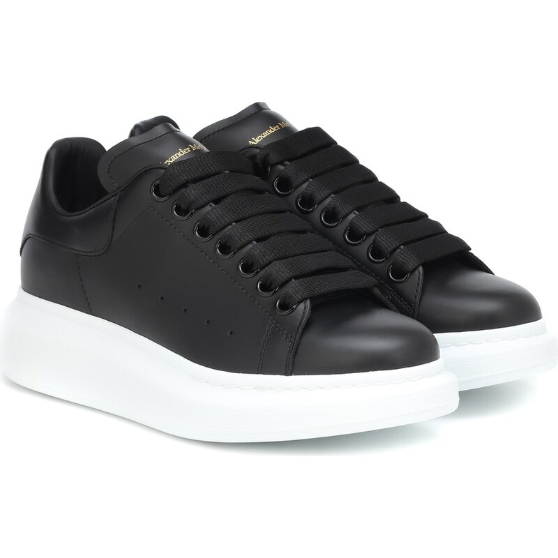 McQueen Oversized leather sneakers