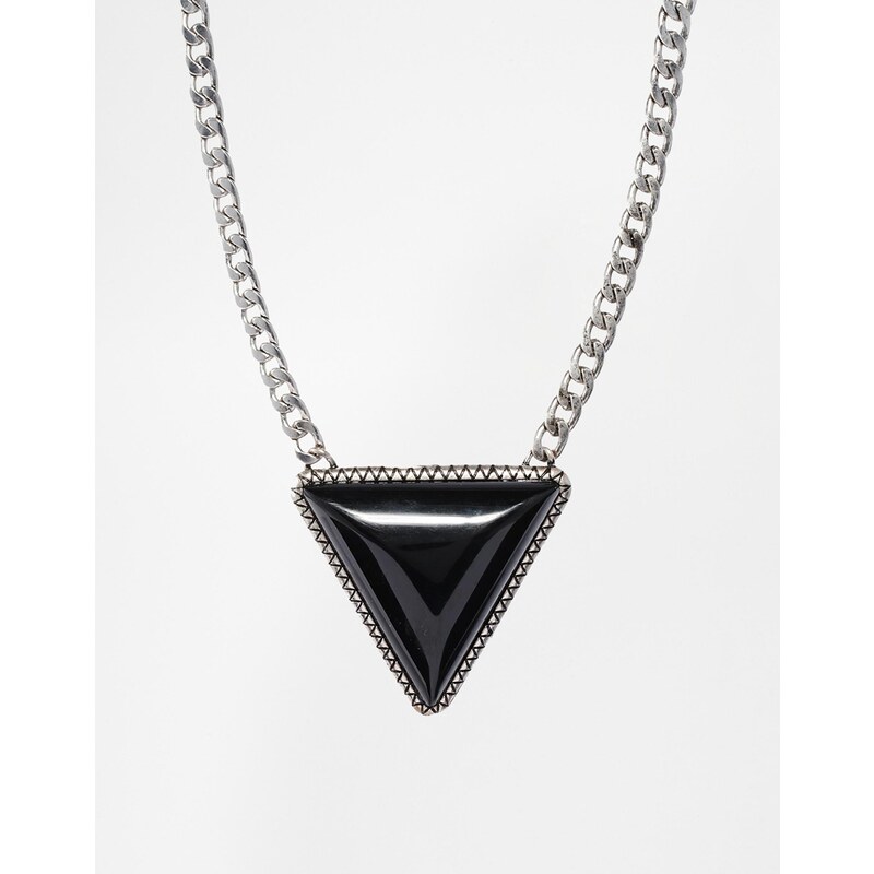Pieces Frua Triangle Necklace - Black