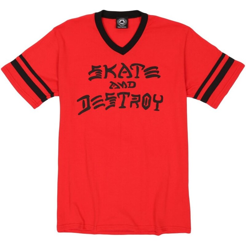 Pánské tričko Thrasher Skate & Destroy Ringer pánské