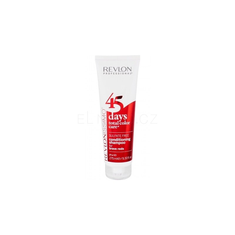 Revlon Professional Revlonissimo 45 Days 2in1 For Brave Reds 275 ml šampon a kondicionér pro zrzavé vlasy pro ženy