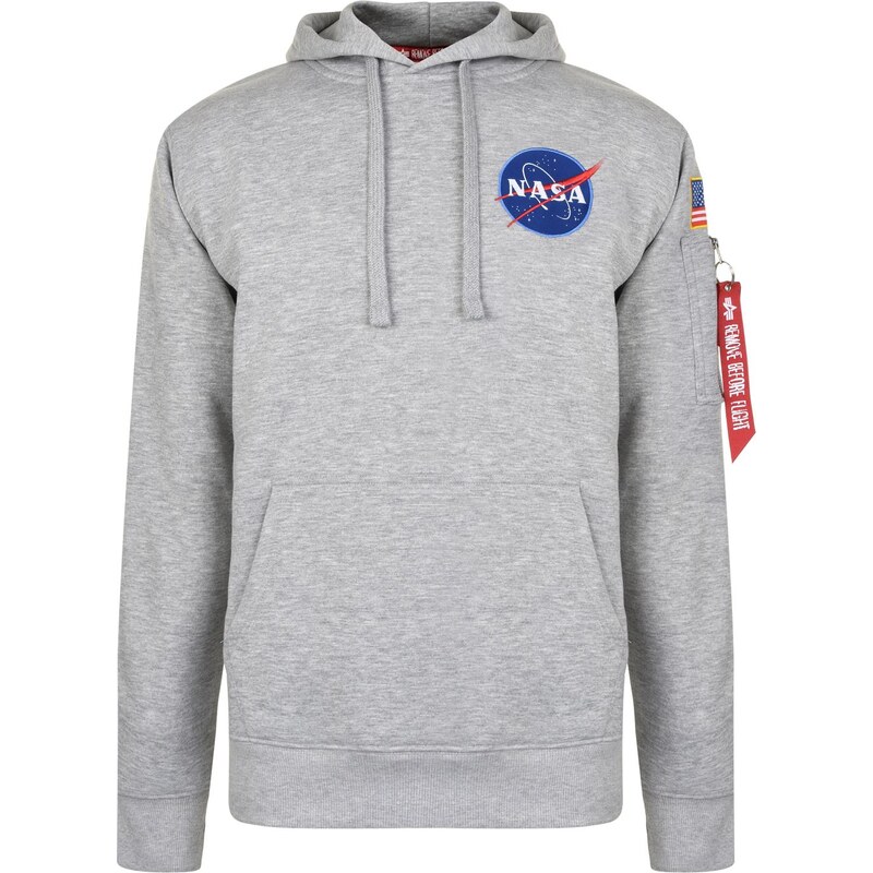 Mikina Alpha Industries Grey Heather 3852299