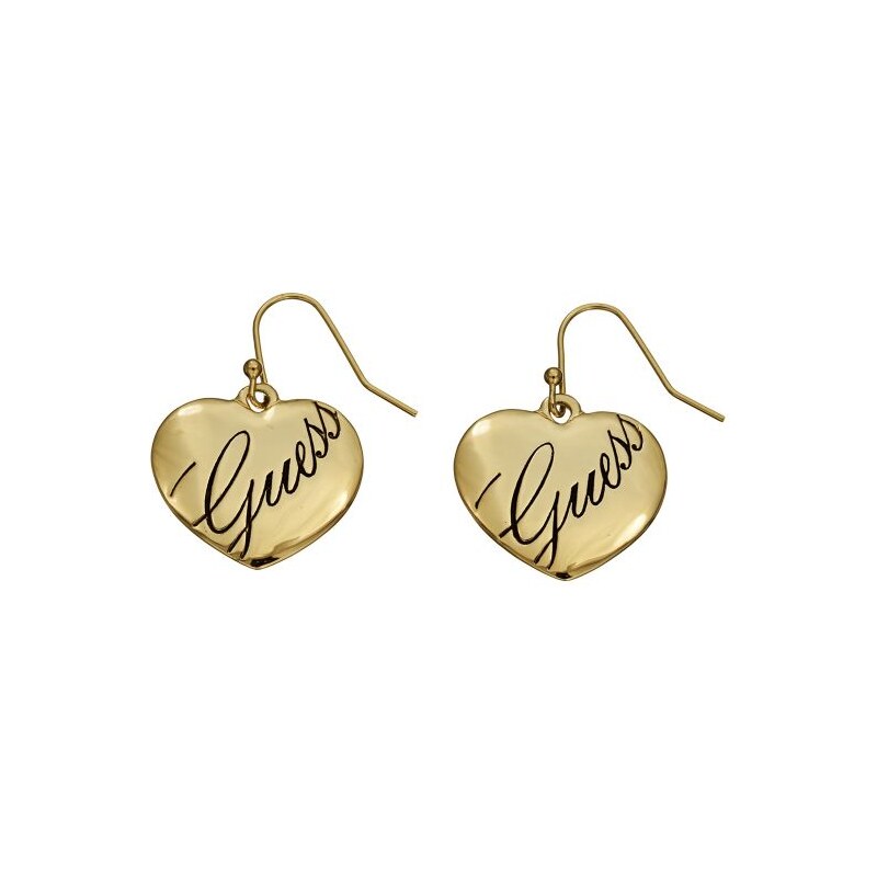 Guess Simple Heart Gold-Plated Earrings