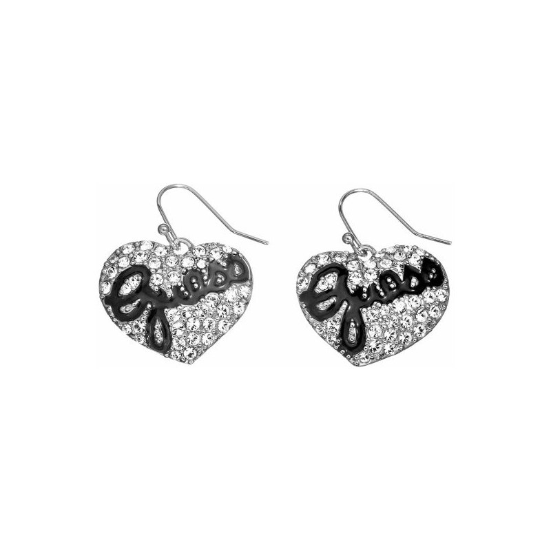 Guess Pave Heart Earrings