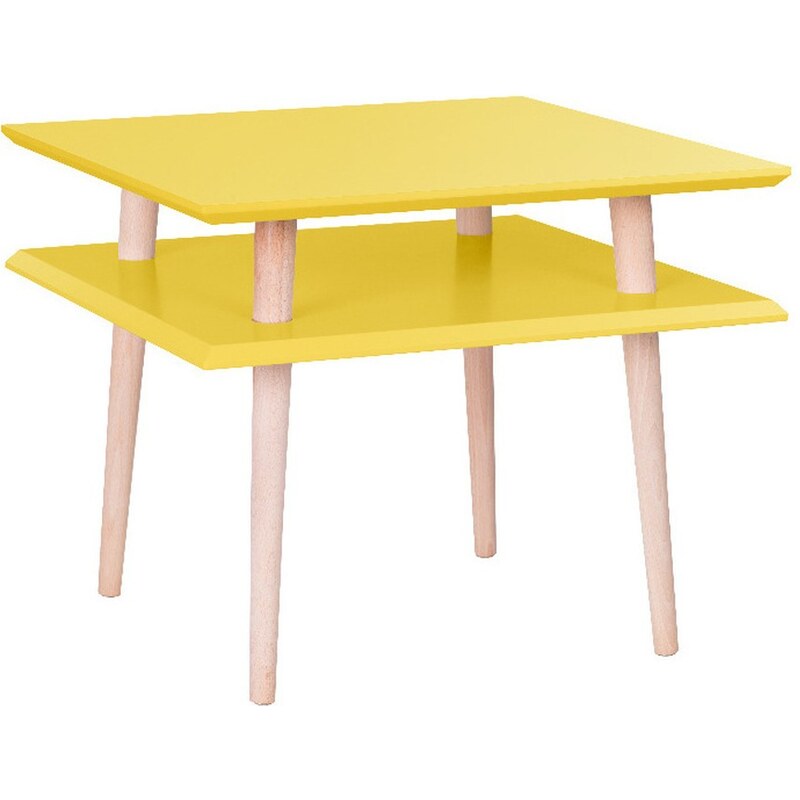 Bonami Žlutý konferenční stolek Ragaba Square, 55x55 cm