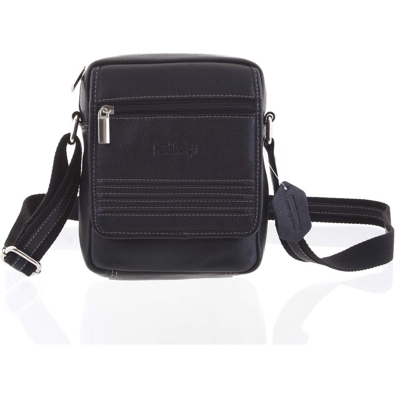 Enrico Benetti Černá luxusní kožená taška IG713 černá