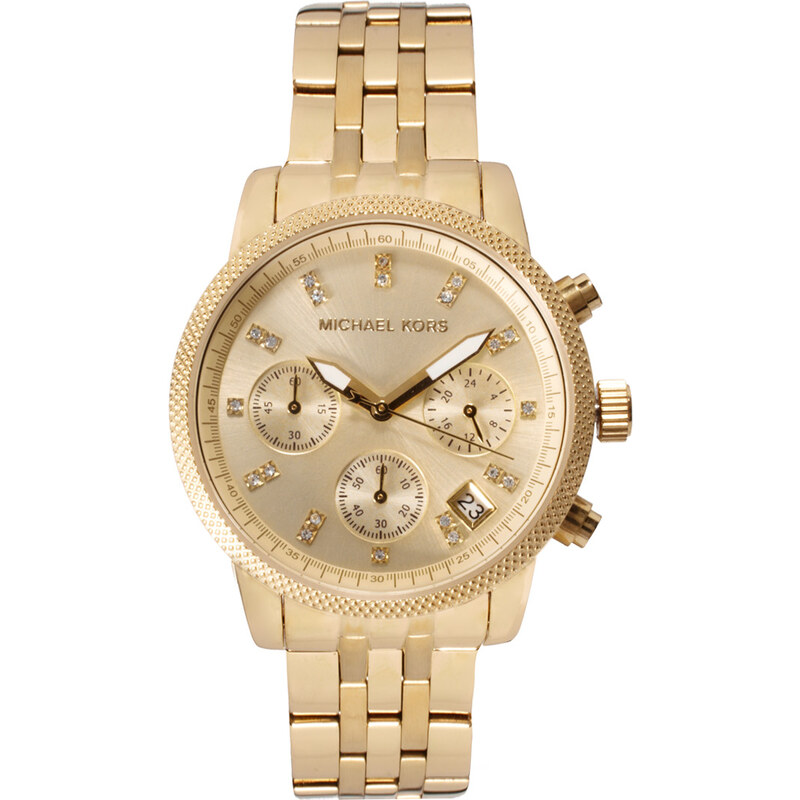 Michael Kors Ritz Glitz Gold Chronograph Watch