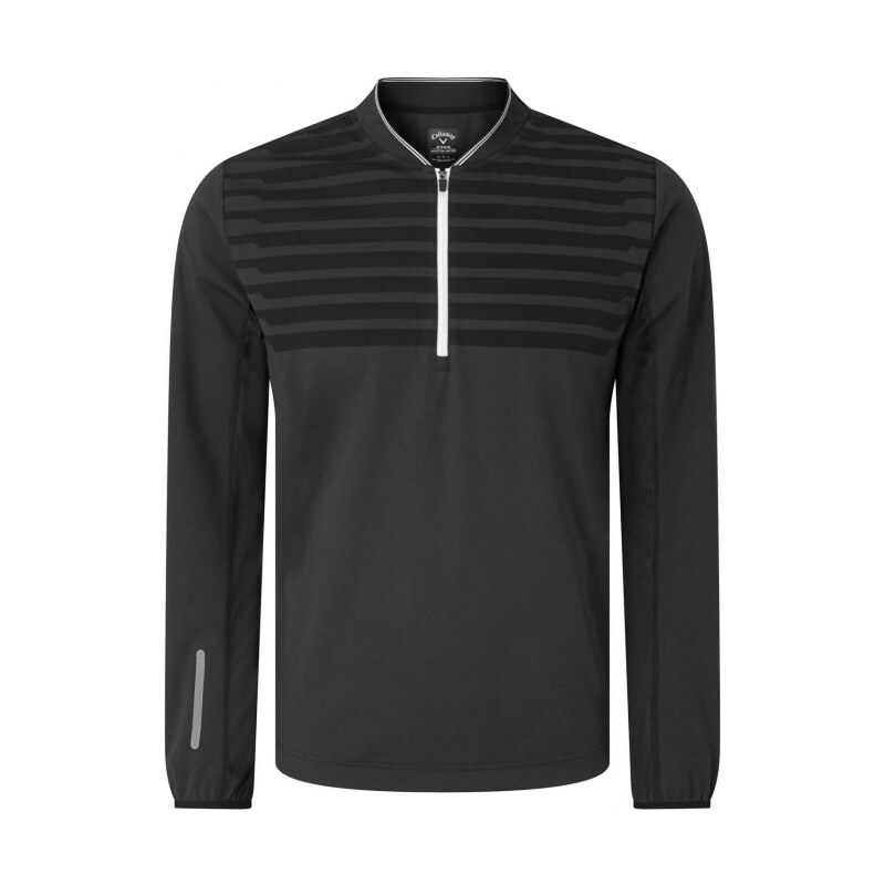 Callaway golf Callaway 1/4 Zipped Ribbed pánská golfová funkční bunda černá