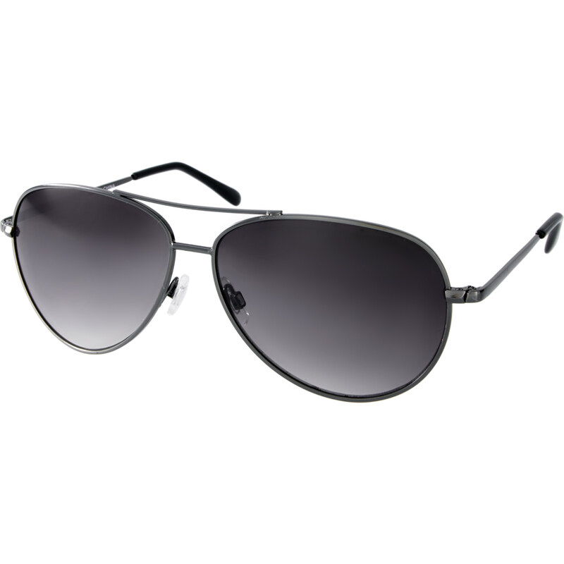 ASOS Silver Aviator Sunglasses - Silver