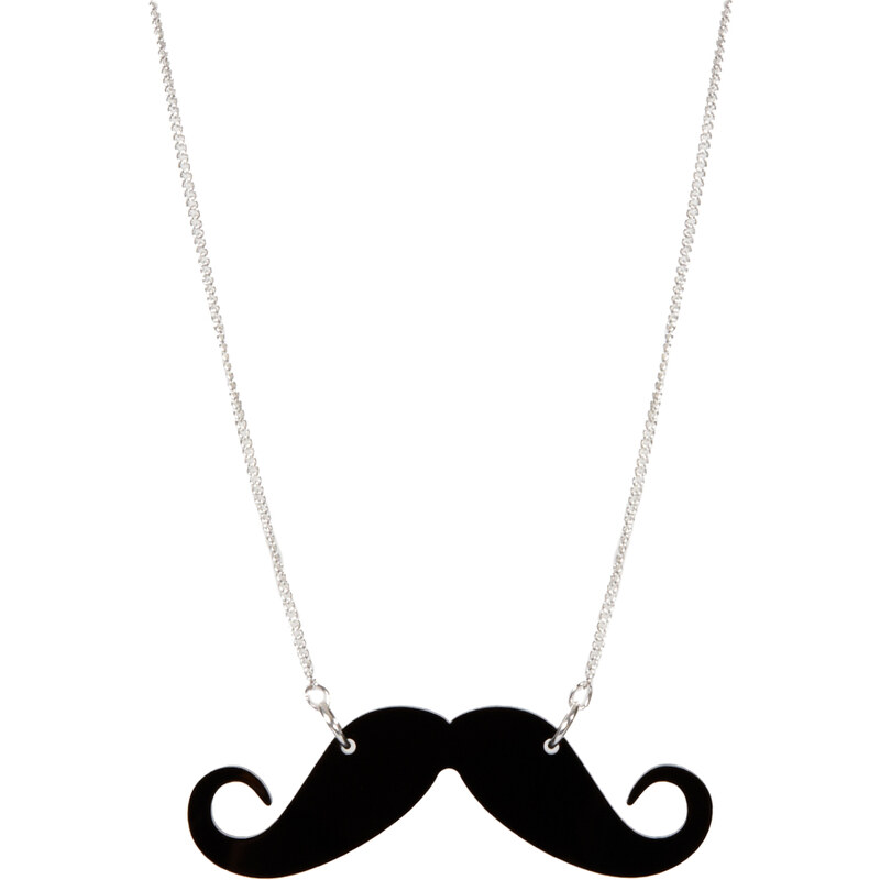 Tatty Devine Moustache Necklace - Black