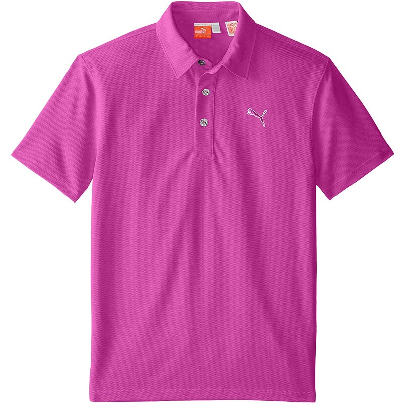 Puma golf Puma Tech juniorské golfové tričko fialové