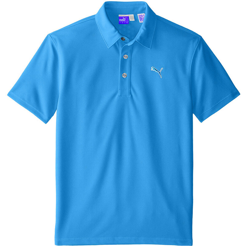 Puma golf Puma Tech juniorské golfové tričko modré