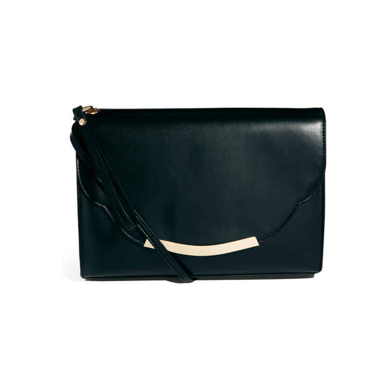 ASOS Clutch Bag With Rounded Flap