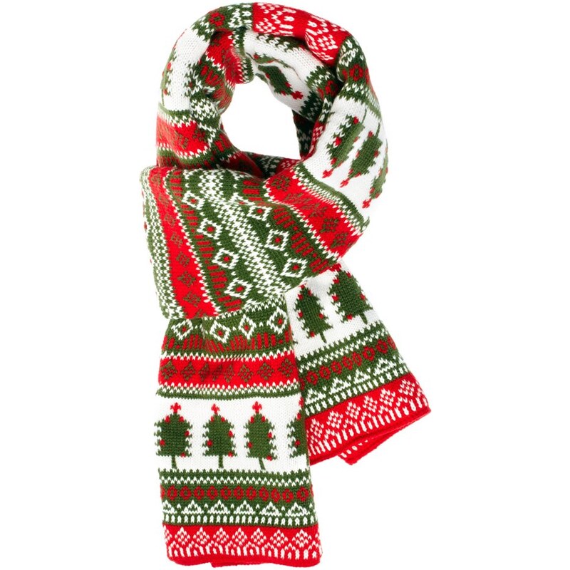 ASOS Scarf With Christmas Trees
