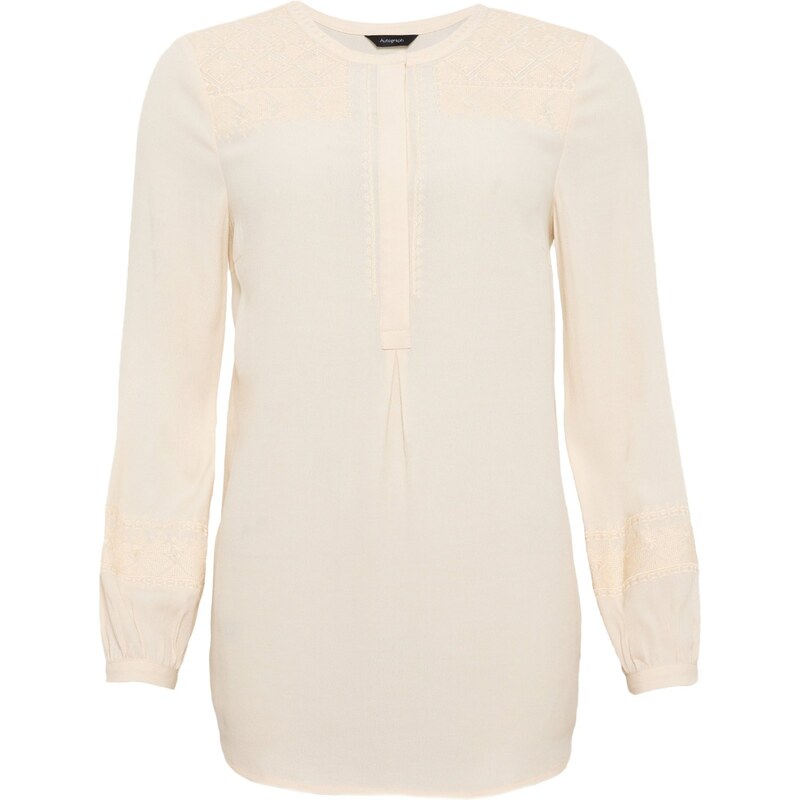 Marks and Spencer Autograph Embroidered Crêpe Blouse