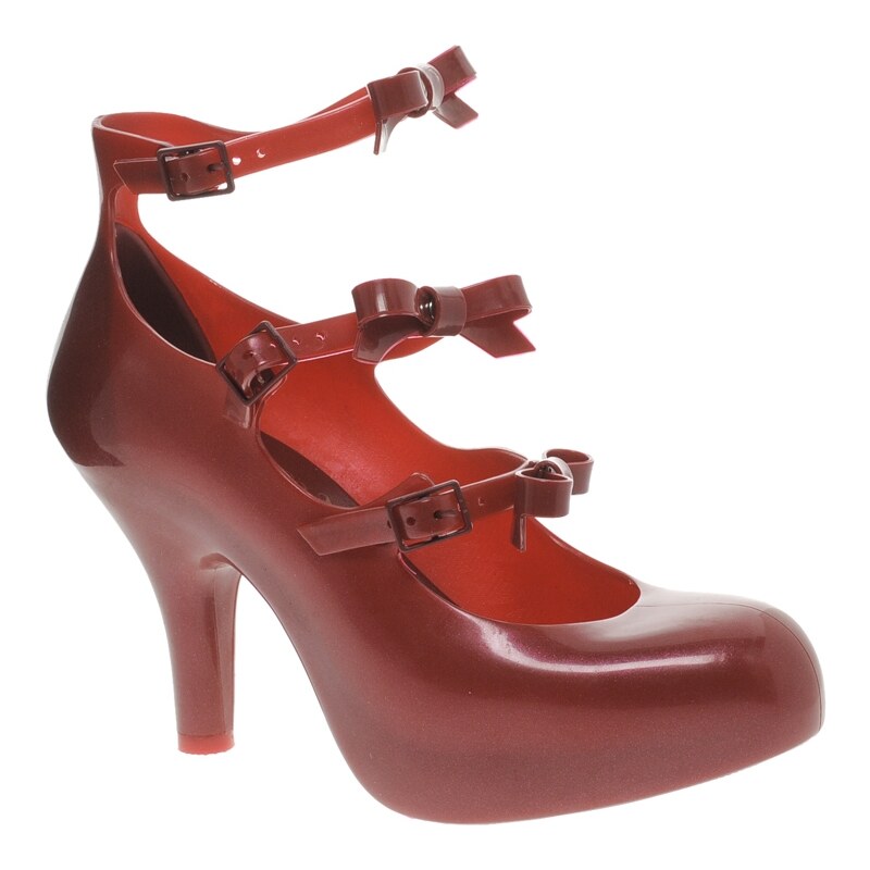 Vivienne Westwood for Melissa 3 Strap Elevated Bow Court Shoes