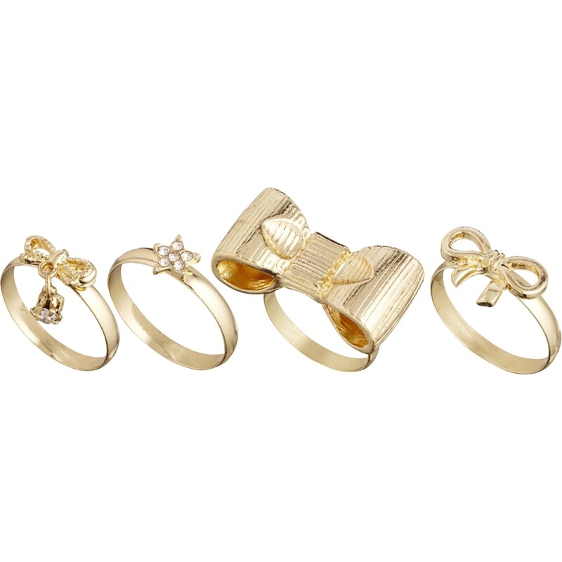 ASOS Stack Bow Ring Pack