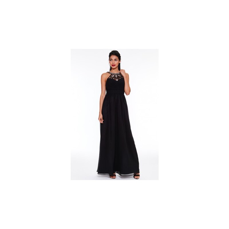 Dámské dlouhé šaty Sara černé CityGoddess 1079-36-B